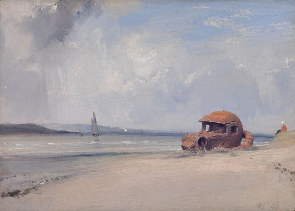 An Estuary in Northern France, possibly that of the River Somme